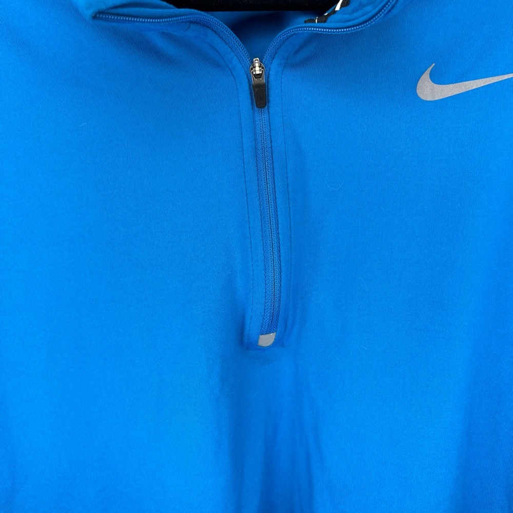 Nike Dri-Fit Quarter Zip Blue Long Sleeve Running Jacket Size XL - Picture 5 of 10